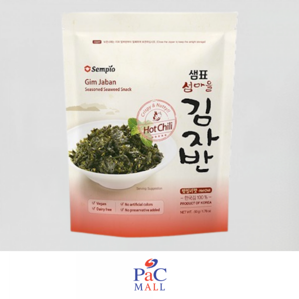 SEMPIO CRISPY SEAWEED SNACK HOT CHILI 매운김자반- 50g