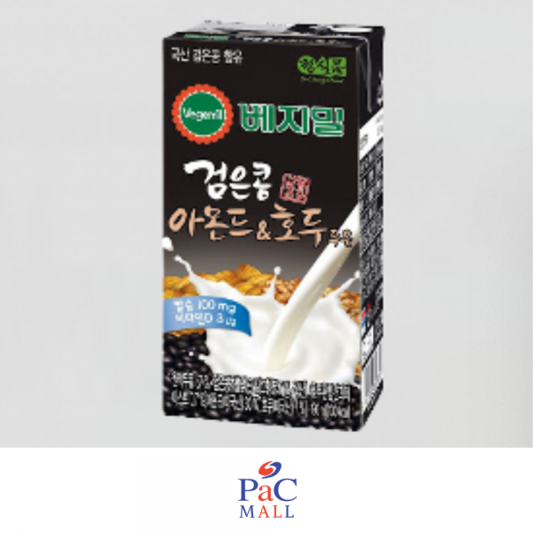 VEGEMIL LATTE DI SOIA NERA CON MANDORLE E NOCI - 190ML