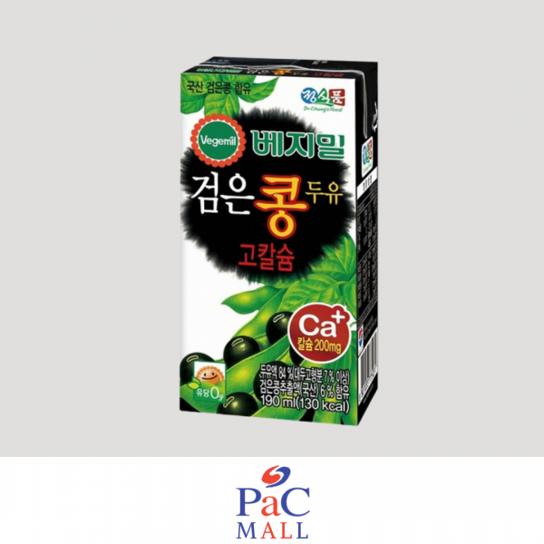 VEGEMIL LATTE DI SOIA NERA CON CALCIO 검은콩칼슘두유- 190ML