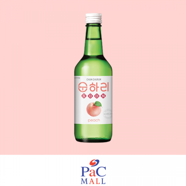 LOTTE CHILSUNG SOJU CHUM-CHURUM(GUSTO PESCA 복숭아소주) (ALC. 12%) - 350ml