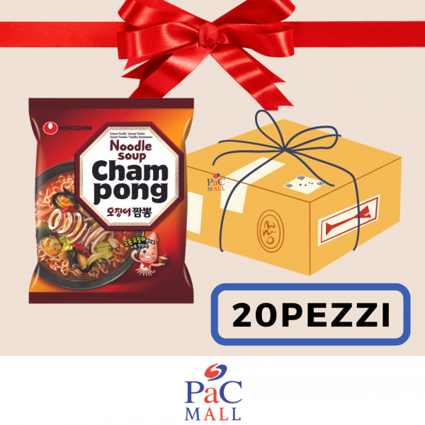 PROMO 20 X NONGSHIM CHAMPONG RAMYUN 오징어짬뽕 (PICCANTE) - 124g (SCAD 23/APR/2026)