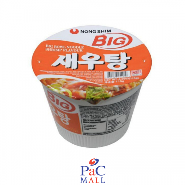 새우탕큰사발 Shrimp Big Bowl (Gusto Gamberetti) Nongshim - 115g