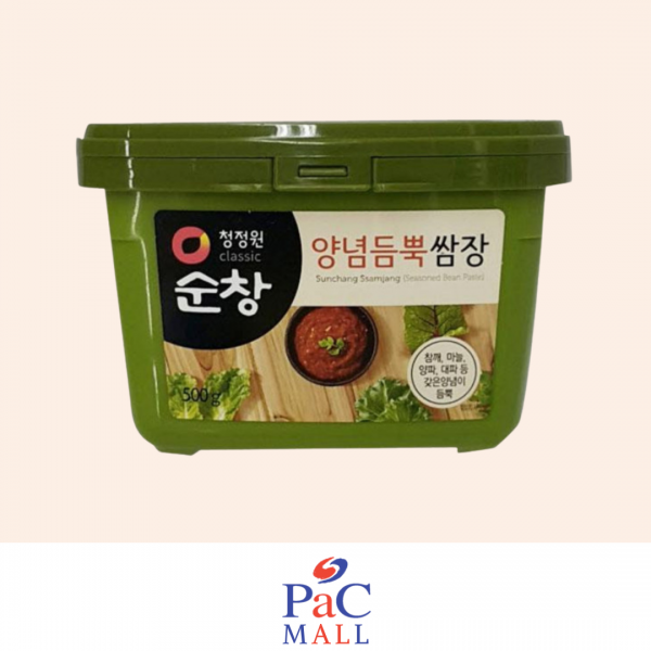 500g CHUNGJUNGONE PASTA MISTA DI PEPERONCINO E SOIA(Ssamjang) 청정원 순창 양념듬뿍 쌈장 500G