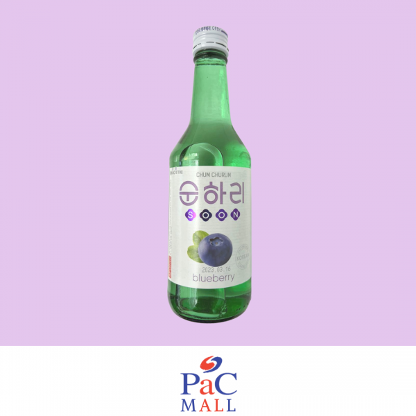 LOTTE CHILSUNG SOJU CHUM-CHURUM GUSTO MIRTILLO 블루베리소주 (ALC. 12%) - 350ml