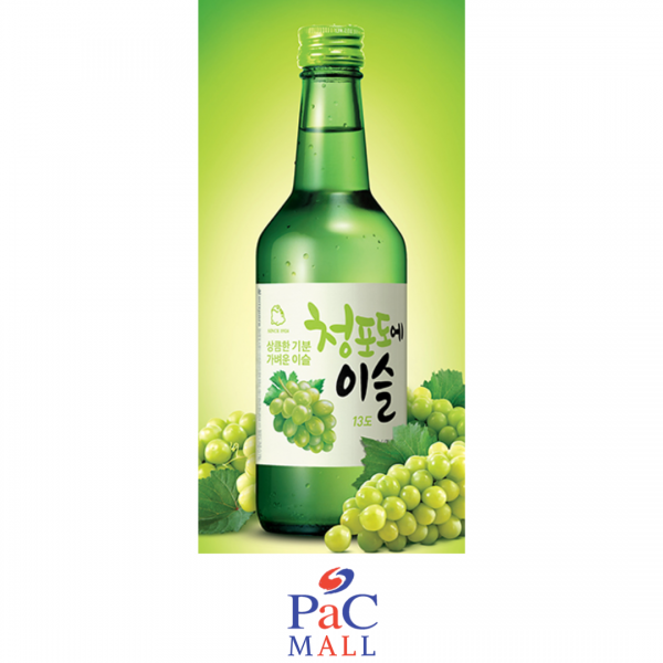 HITEJINRO SOJU CHAMISUL (GUSTO UVA VERDE 포도소주) (ALC. 13%) - 350 ml