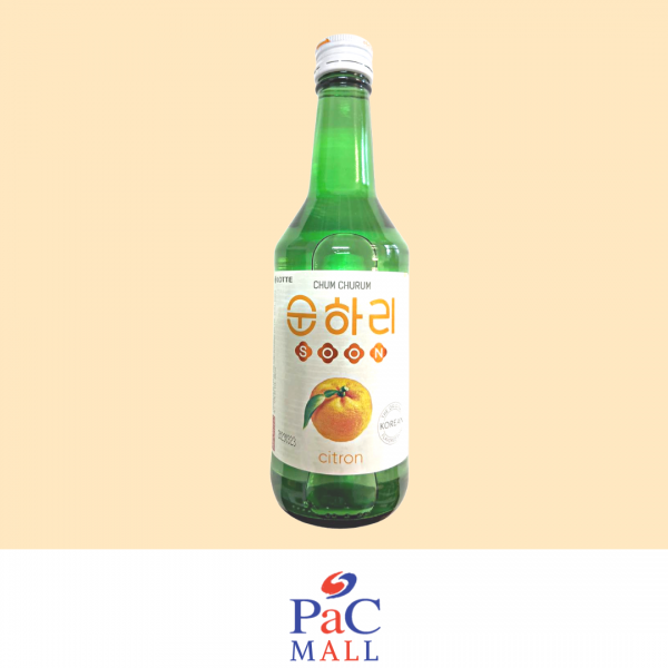 LOTTE CHILSUNG SOJU CHUM-CHURUM (GUSTO CEDRO 유자소주) (ALC. 12%) - 350ml