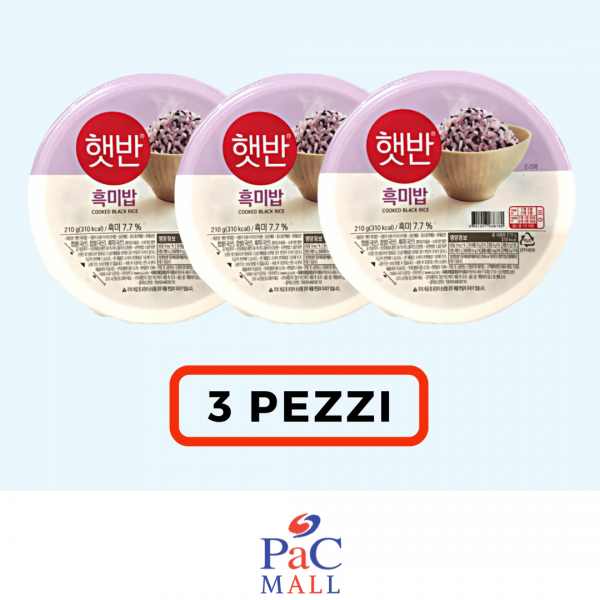 PROMO 3 X CJ BIBIGO RISO NERO COTTO 흑미밥- 210 g *SCAD 03/NOV/2025