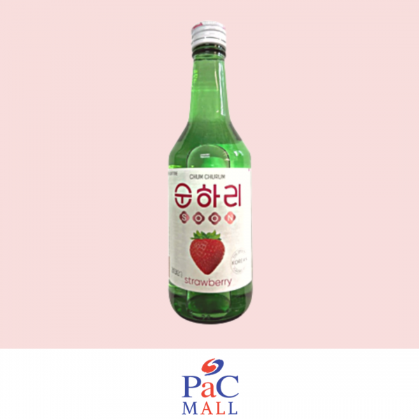 LOTTE CHILSUNG SOJU CHUM-CHURUM (GUSTO FRAGOLA 딸기소주) (ALC. 12%) - 350ml