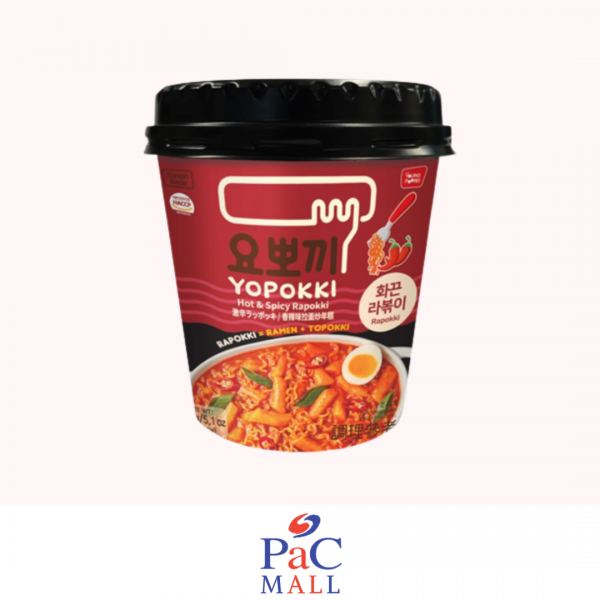 YOPOKKI HOT & SPICY RAPPOKKI noodles(요뽀끼 매콤라볶이)-145G