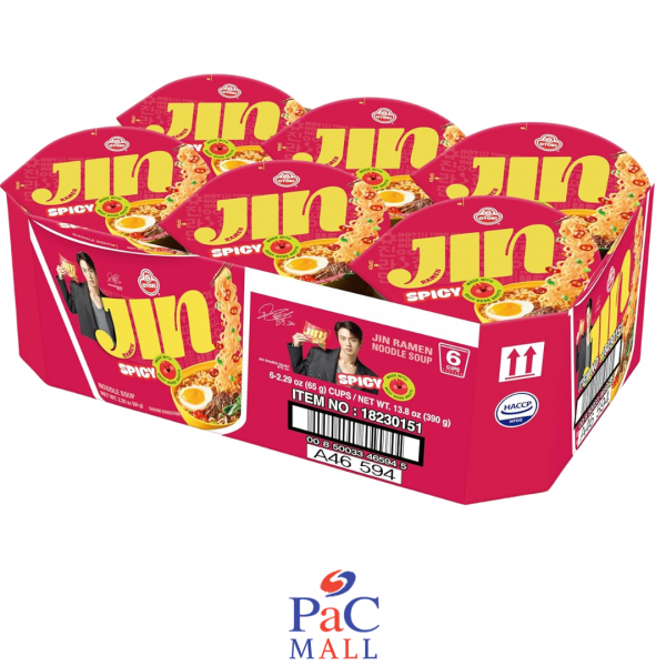 JIN BTS PROMO 6 X OTTOGI JIN RAMEN SPICY CUP 매운진컵 - 65G