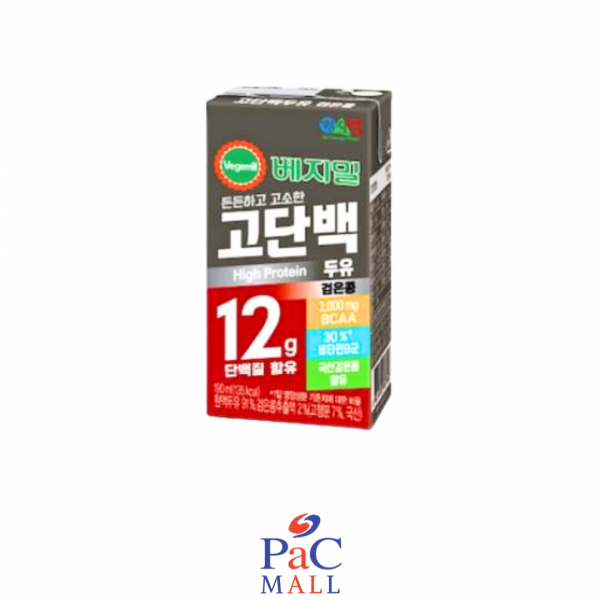 VEGEMIL LATTE DI SOIA NERA CON PROTEINNA 고단백두유- 190 ML