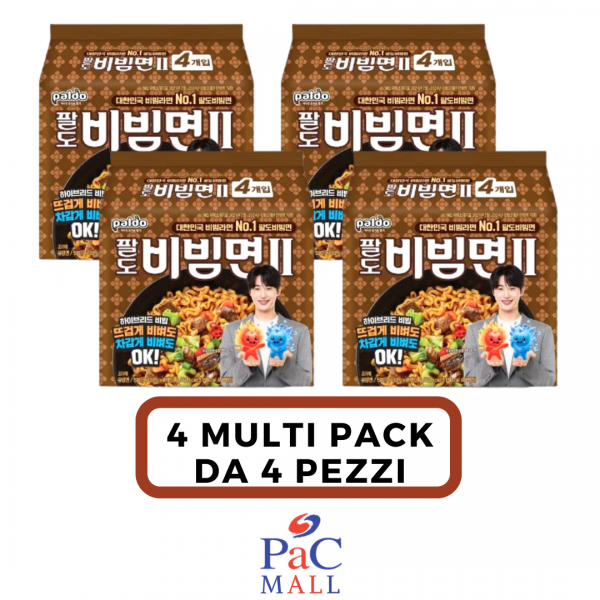 PROMO 4 X PALDO BIBIM MEN 2 MULTIPACK DA 4PZ/ 비빔면2멀티 *SCAD 15/FEB/2026