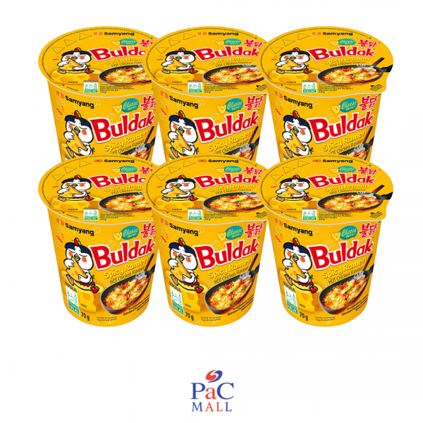 PROMO 6 X SAMYANG NOODLE CUP CHICKEN CHEESE 70G 불닭치즈컵 - 70G