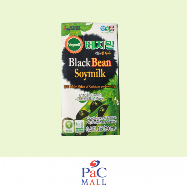 VEGEMIL LATTE DI SOIA NERA CON CALCIO 검은콩칼슘두유- 190ML