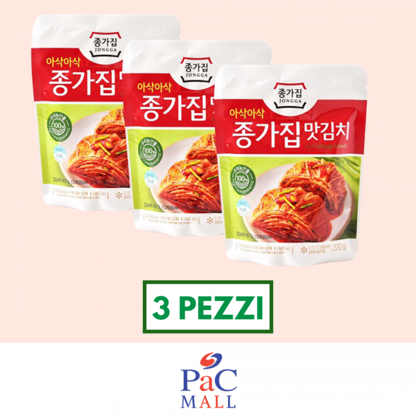 PROMO 3 X 200G JONGGA KIMCHI TAGLIATO (맛김치) *SCAD 18LUG2026