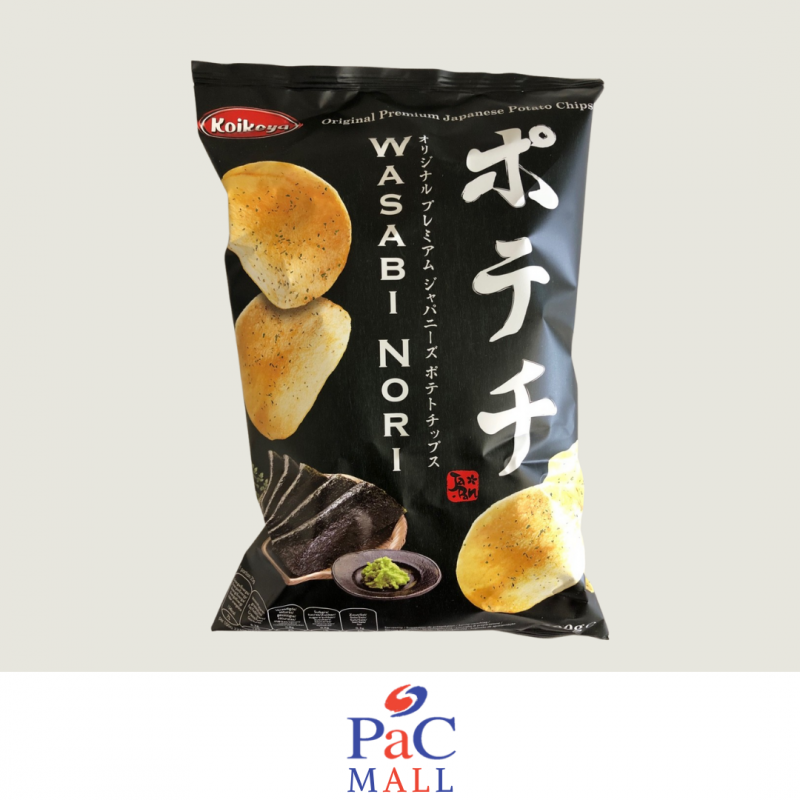 KOIKEYA POTATO CHIPS WASABI NORI 100G